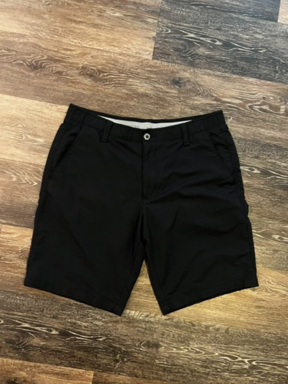 Men's Under Armour Heat Gear Chino Shorts, Size 38, Black, Pockets, Ex Cond!